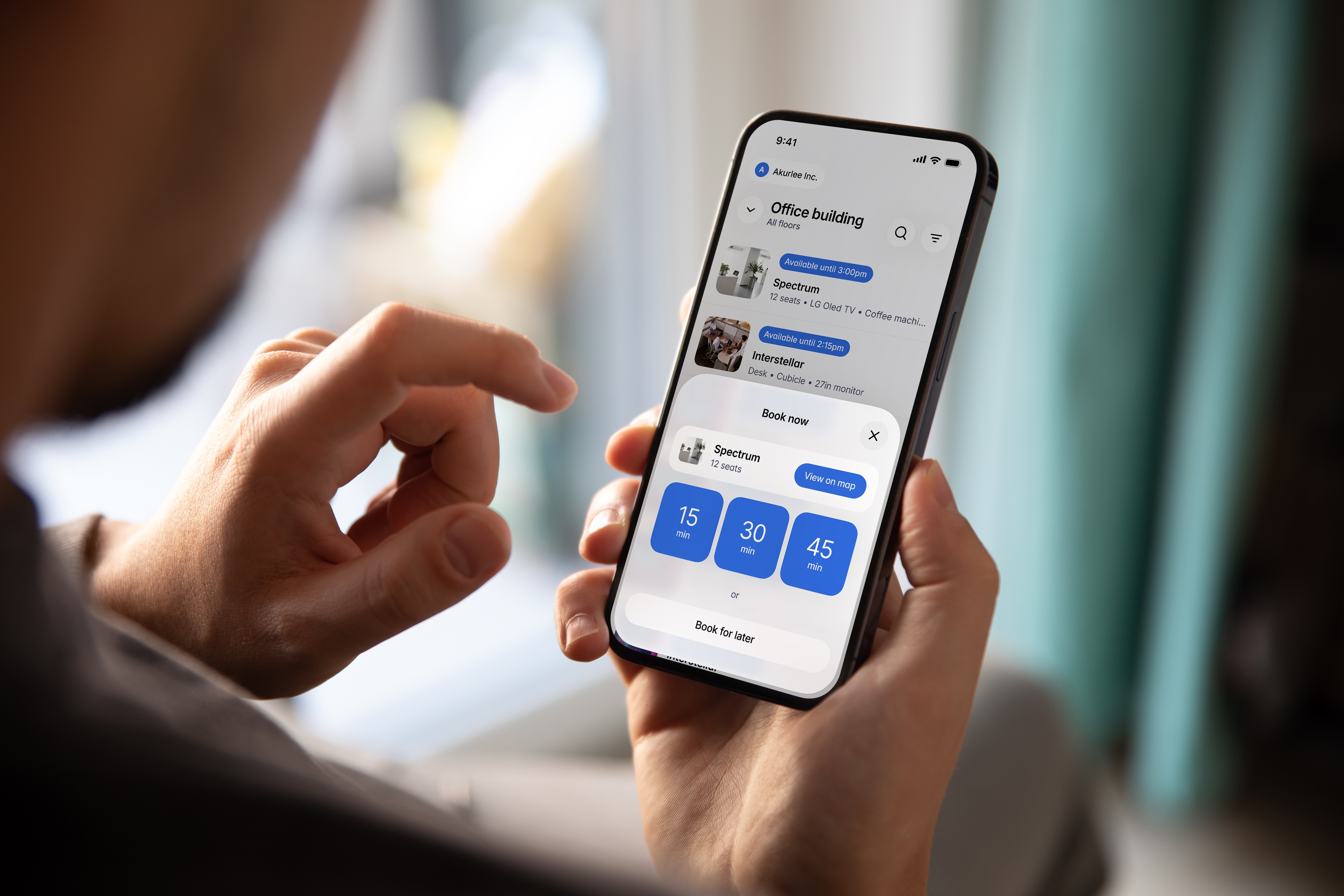 Smart booking and event planning app for Android and iPhone